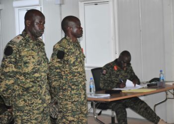 Two UPDF majors sentenced due to cowardice in action.