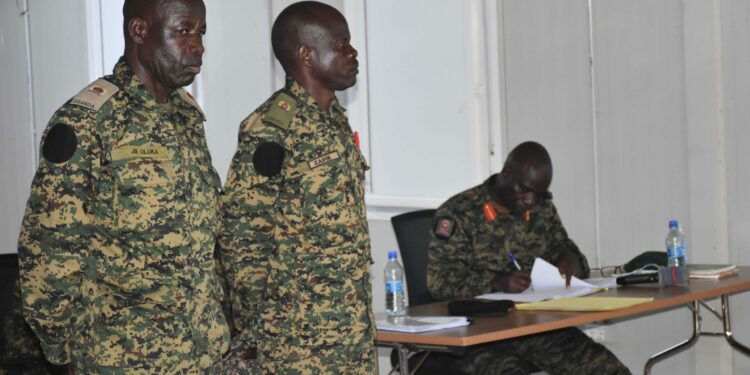 Two UPDF majors sentenced due to cowardice in action.