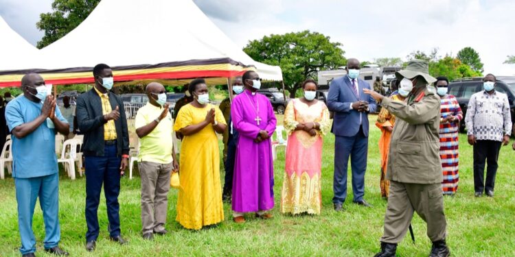 President Museveni in Amuru district