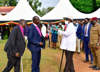 President Museveni having an interaction with some religious leaders