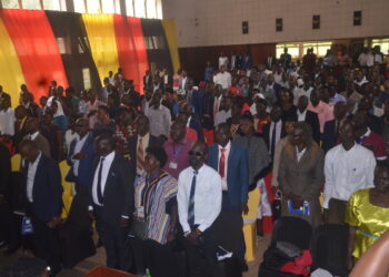 Some of the speakers and deputy speakers of Urban Councils attending their AGM 2023 in Jinja