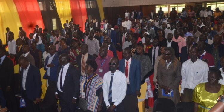 Some of the speakers and deputy speakers of Urban Councils attending their AGM 2023 in Jinja