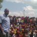 Hon Minister Musasizi at the baraza that happened at Habitiki village, Kagarama ward Hamuhambo town council Rubanda District
