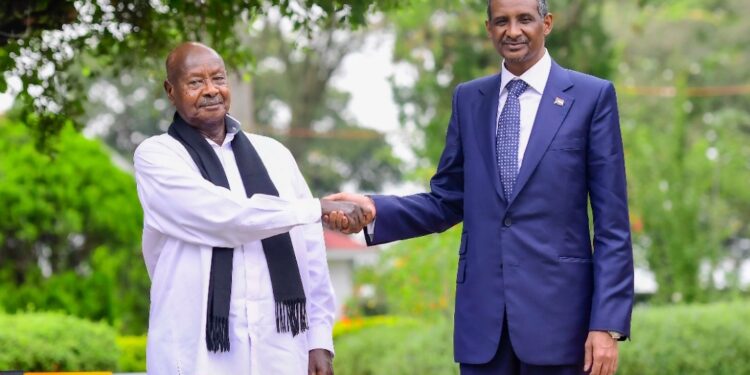 President Museveni with Gen. Mohamed Hamdan Dagalo