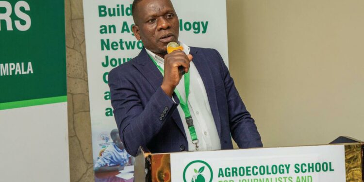 Sunday Bob George, the Senior Agricultural Officer for Food in the Ministry of Agriculture, Animal Industry & Fisheries (MAAIF), while making his keynote speech
