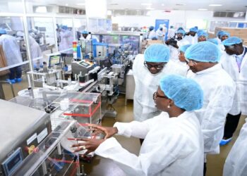 The Speakers and Presiding Officers of the Commonwealth visiting the CIPLA factory on Friday, 05 January 2024
