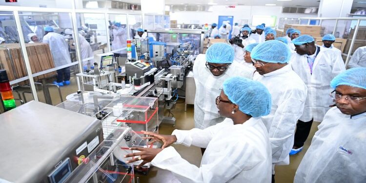 The Speakers and Presiding Officers of the Commonwealth visiting the CIPLA factory on Friday, 05 January 2024