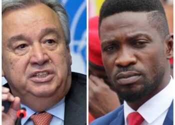 UN Secretary General Antonio Guterres and Bobi Wine