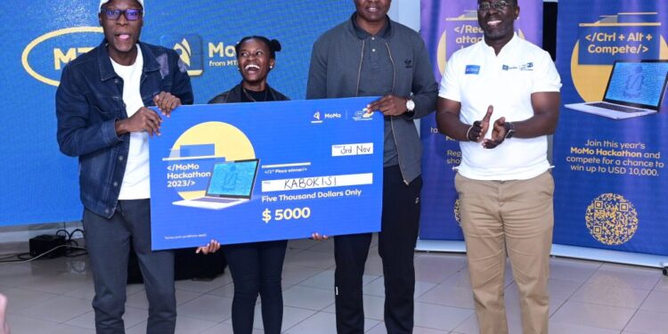 Kabokisi App Emerged as Champion in MTN Uganda's MoMo Hackathon 2023