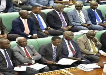 A cross section of the House showing Government Ministers on the Front Bench and Members of Parliament on the backbenches