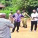 MPs on the committee (right) interacting with officials from the Lake Mburo National Park during their oversight visit