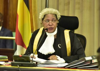 Speaker of Parliament, Anita Among, presides over the House