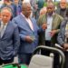 Uganda's State Minister for Agriculture Hon. Kyakulaga Fred Bwino （Center）with other delegates during the EIMA International in Bologna, Italy in 2022.