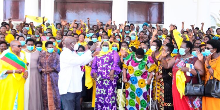 President Museveni with women leaders