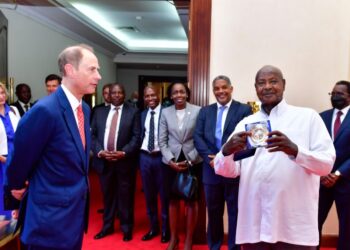 Prince Edward and President Yoweri Museveni