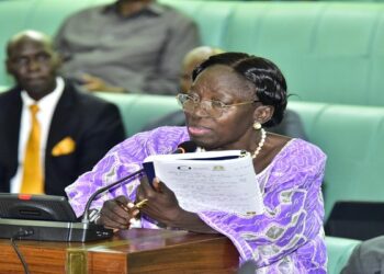 The First Deputy Prime Minister and Minister of EAC Affairs, Rebecca Kadaga, responding to MPs concerns on matters around her sector