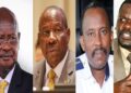 President Museveni, Finance Minister, Matia Kasaija, URA Commissioner General, John Musinguzi and KACITA spokesperson, Issa Ssekito