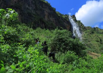 Nakibiso Falls off the Wanale ridge is one of the stunning waterfalls in Elgon Subregion.