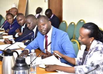 Staff from UCDA submiiting their views before MPs on the agriculture committee at Parliament House on Monday, 15 April 2024