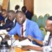 Staff from UCDA submiiting their views before MPs on the agriculture committee at Parliament House on Monday, 15 April 2024