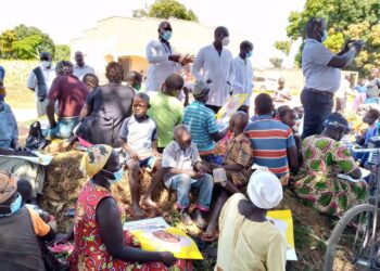 Some of the patients seated patiently waiting for the doctors to examine and diagnose their health issues.