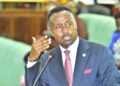The Chairperson of the Committee on Finance, Hon. Amos Kankunda, speaking during the plenary sitting on Monday, 06 May 2024