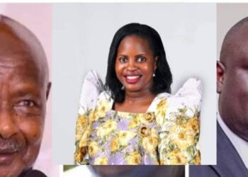 President Museveni, the late Ms. Gladys Aliyinza and Hajji Faruk Kirunda