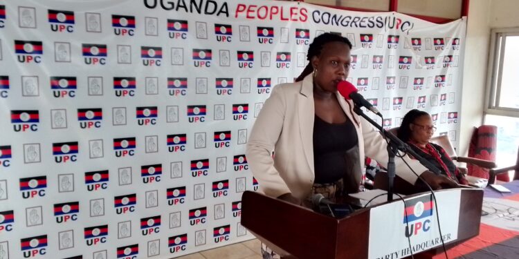 UPC spokesperson, Ms. Arach Oyat Sharon