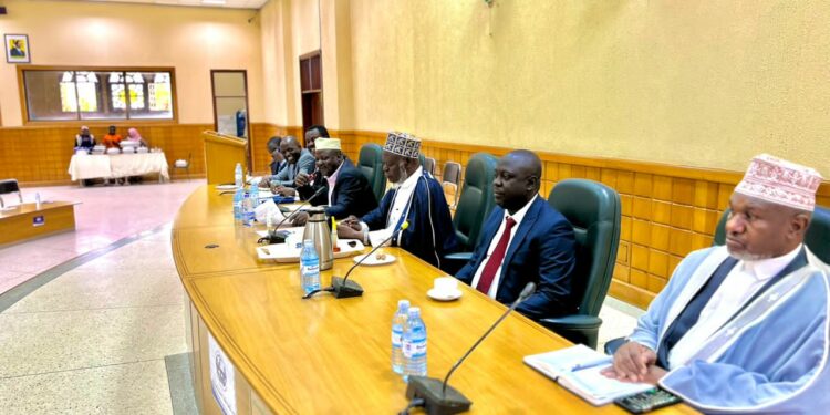 Haji Kirunda with the UMSC leadership