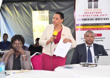 Col. Nakalema in a meeting with the mining sector stakeholders