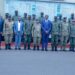 Brig Gen Paul Muhanguzi with Rwandan military officers