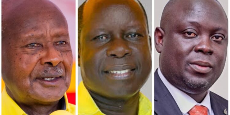 President Museveni, Dr. Tanga Odoi and Haji Faruk Kirunda
