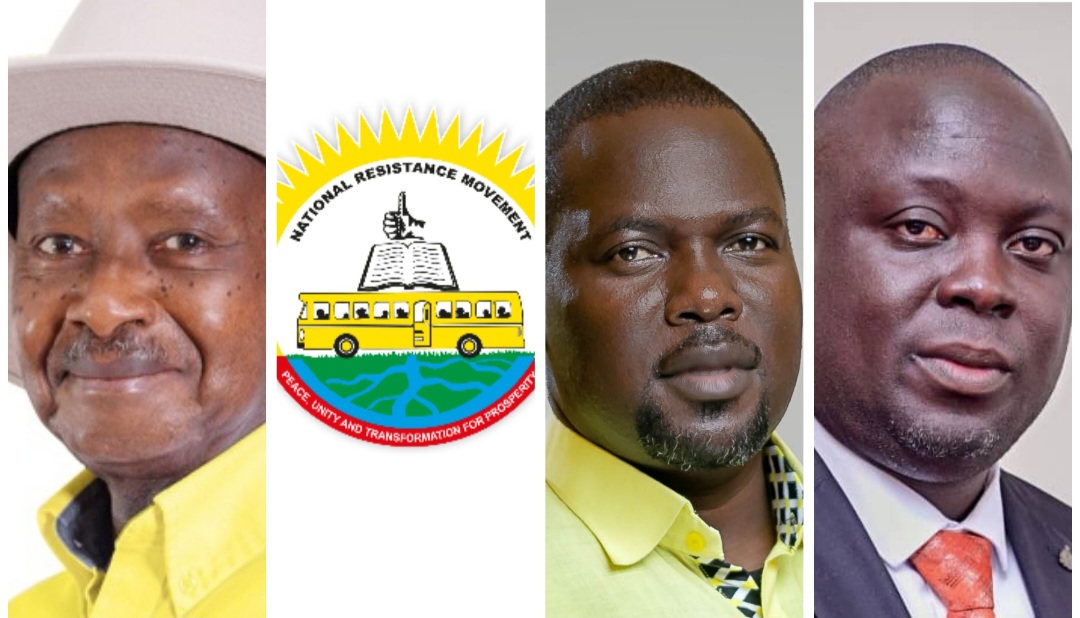 President Museveni, NRM SG,Rt.Hon. Richard Todwong and Haji Faruk Kirunda