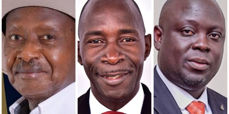 President Museveni, MP Luttamaguzi and Haji Faruk Kirunda