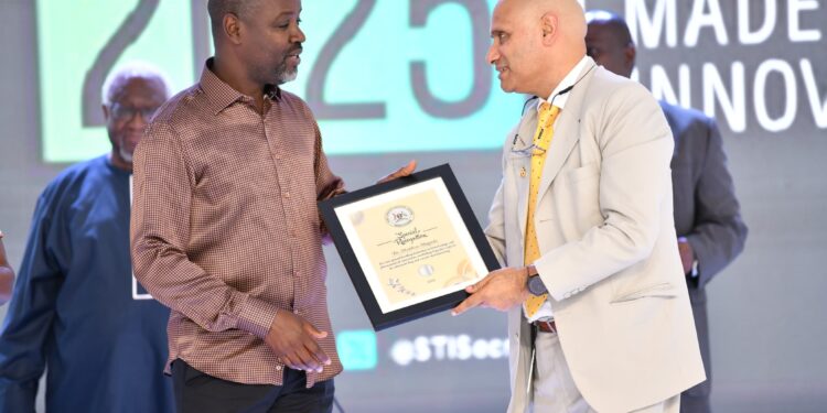 Dei BioPharma Chief Executive Officer Hitesh Upreti received the accolade on behalf of Dr. Magoola