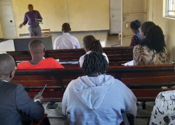 RDC George Owanyi engaging the meeting