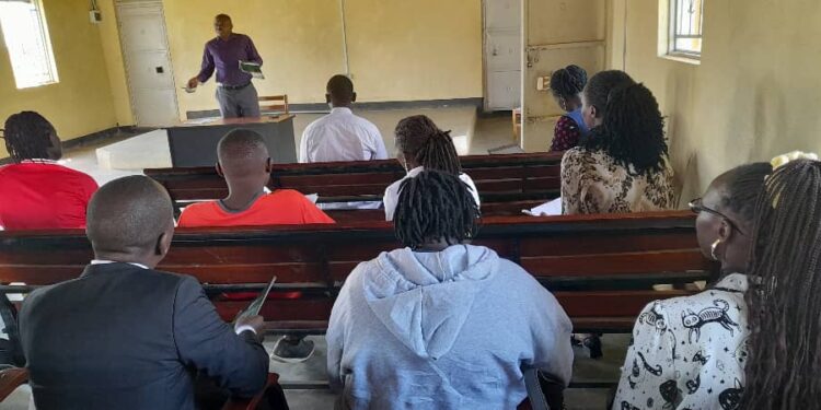 RDC George Owanyi engaging the meeting