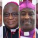 President Museveni, Archbishop Paul Ssemogerere, Archbishop Stephen Kaziimba Mugalu and Haji Faruk Kirunda