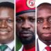 President Museveni, Hon. Norbert Mao, Bobi Wine, Hon. Muhammad Nsereko and Haji Faruk Kirunda
