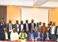 Hajji Kakande in a group photo with Officials from the office of the President and RDCs