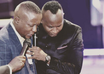 Pastor Joseph Kabuleta with Prophet Elvis Mbonye
