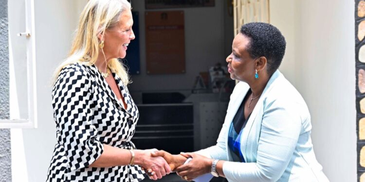 Ambassador Lisa with Col. Nakalema