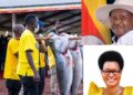 In set: President Museveni and Minister of State for Fisheries,Hon. Hellen Adoa