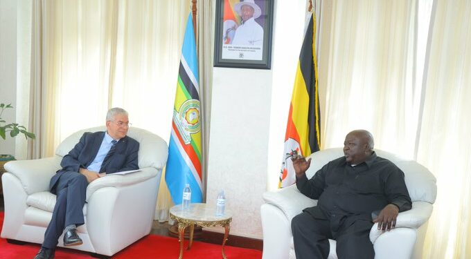 Uganda’s Minister of State for Foreign Affairs (International Affairs), Hon. Henry Okello Oryem, hosted Algeria’s Ambassador to Uganda, H.E. Mourad Amokrane, at the Ministry of Foreign Affairs in Kampala
