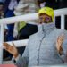 First Lady Janet Museveni celebrates the Uganda Cranes' historic qualification for the quarter-finals of the 2025 Africa Cup of Nations, at Namboole. Uganda drew South Africa 3-3 to secure top spot in the group.