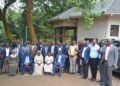 Hajji Kakande, officials from the Office of the President in a group photo with the participants