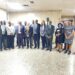 The KfW team, Ministry of Local Government officials and RUDSEC Project teams in a group photo after the progress review meeting at the Ministry of Local Government headquarters in Kampala