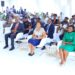 L-R: Dr. Mosoka Fallah, Director, Science and Innovation at Africa CDC, Dr. Matthias Magoola, Founder Dei BioPharma, Ms Kellen Kamurungi, Executive Director, Dei BioPharma, and Ms Brenda Nakazibwe, Head of Pathogenic Section, Science, Technology & Innovation Secretariat, Office of the President, during the CDC Africa inspection of Dei BioPharma Drugs and Vaccines Manufacturing Facility at Mattuga, Uganda on Thursday, Sept. 18, 2025.