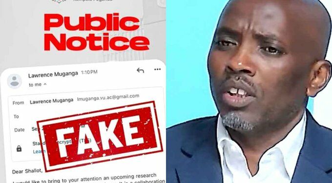 FRAUD ALERT! Victoria University Warns Public As Fraudsters Impersonate Prof. Muganga In Email Scam
