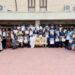 The participants in a group photo with the High Commissioner Prof. Kikafunda and the management of NIESBUD